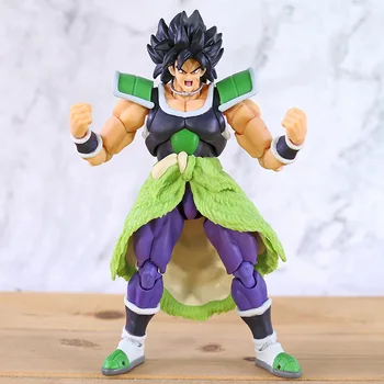 

DBZ Dragon Ball Z Super Saiyan Black Hair Broly PVC Action Figure SHF Model Toy