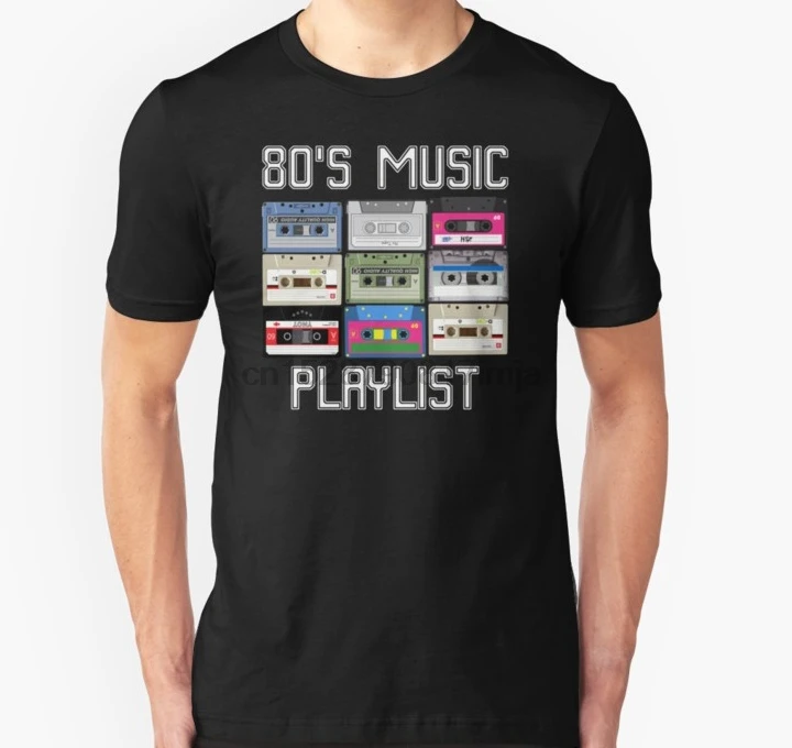 Мужская футболка Cassette 80 Music Playlist унисекс wo Топ| |
