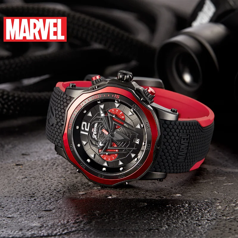 Orologio Digitale Marvel Spider-Man - Cinturino In Gomma Rossa Con Luci Per Bambini - 2