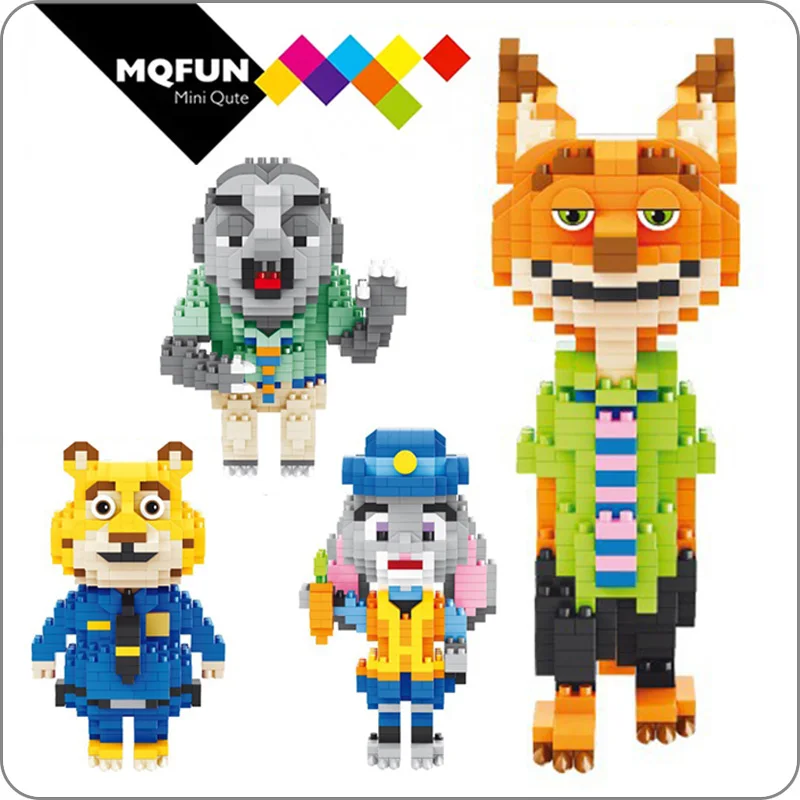 Balody мультфильм игрушка кролик Джуди хопс лиса Ник Вайлд ленивый флэш фильм