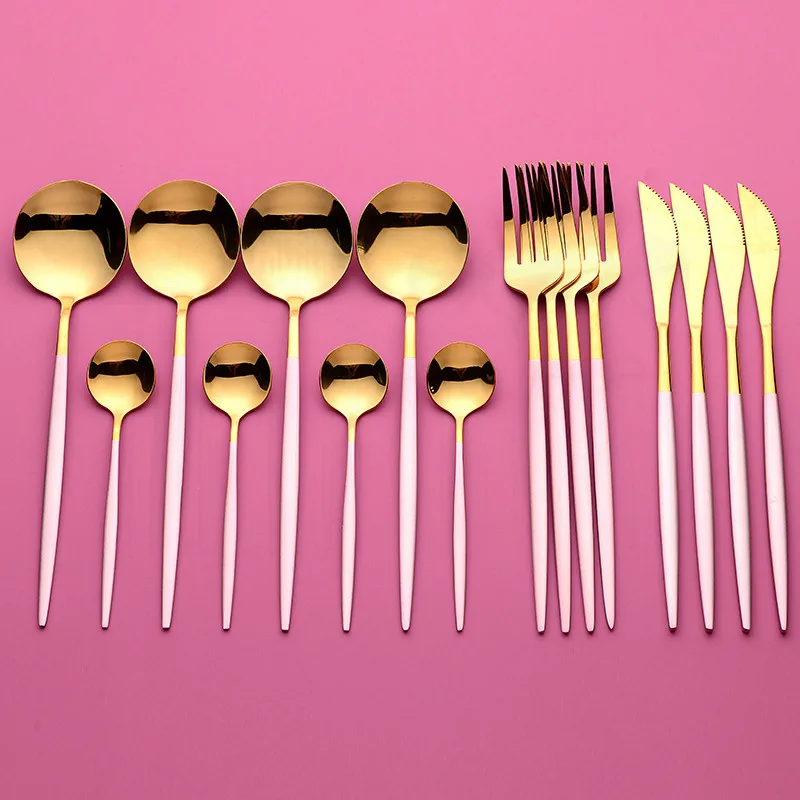 Pink Gold 16Pcs