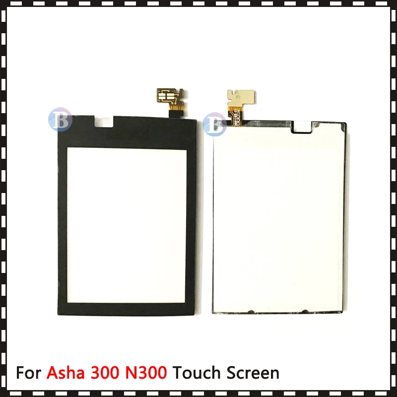 Высокое качество 2," для Nokia Asha 300 N300 сенсорный экран дигитайзер сенсор внешнее Переднее стекло объектив панель Черный