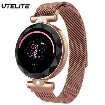 

UTELITE Lady S886 Smart Watch Women Heart Rate Monitor Fitness Tracker Female Bracelet IP67 Waterproof for Xiaomi Huawei Phone