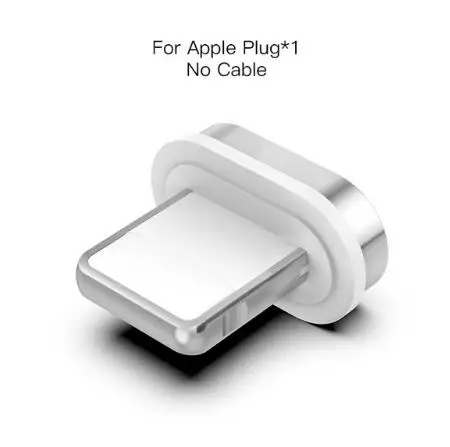 Only 8 Pin Plug Магнитный USB-C адаптер типа C женский и мужской конвертер для iPhone Xiaomi huawei SAMSUNG S10 Plus S9 разъем для зарядки телефона - Цвет: Only 8 Pin Plug