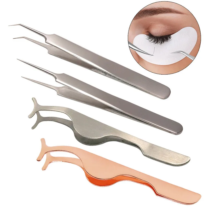 

Stainless Non-magnetic Eyelash Extension Tweezers Eyelash Tweezers Pincet False Eyelash Tweezers 3D Accurate Tweezer