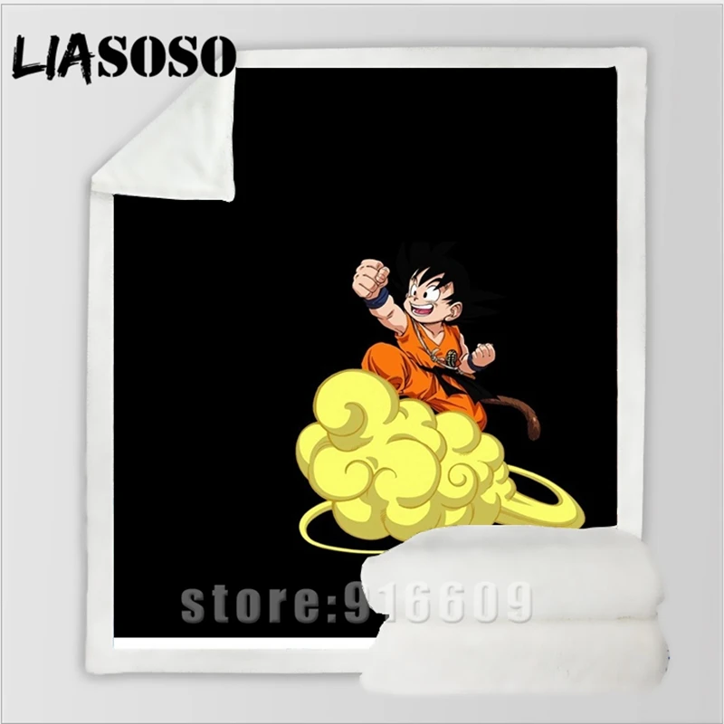 Dragon Ball, молодежное постельное белье для путешествий, Супер Saiyan Goku, набивное одеяло с рисунком, покрывало для мальчиков и девочек, дорожное одеяло, квилт для софы - Цвет: 21