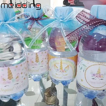 

24pcs Unicorn Bottle Stickers Baby Shower Unicorn decoration Birthday Party Wedding Decoration Unicorn Bottle Label Stickers