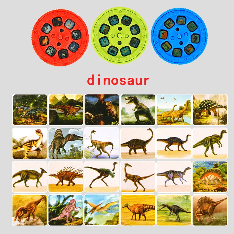 Dinosaurier Projektor Taschenlampe Tiere Lichtprojektor Kinder Natur Projektion 