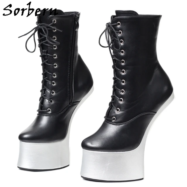 Women's Lace Up Platform Ankle Boots Heels Shoes Autumn and Winter 772 |  Fashion boots, Cute shoes heels, Heeled boots