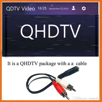 

QHDTV AV cable working in America UK French Africa Arabic Italy Turkey Germany market supported Android Enigma2 Mag 250 254
