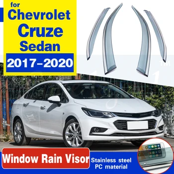 

Car Styling Awnings Shelters Window Visors Rain Eyebrow Rain Guard Shield Cover For Chevrolet Cruze Sedan 2017 2018 2019 2020
