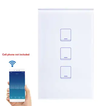 

SONOFF T2US Accessories Touch Panel Automatic On Off Remote Control Wall Mounted Lightweight Multifunction WIFI Smart Switch