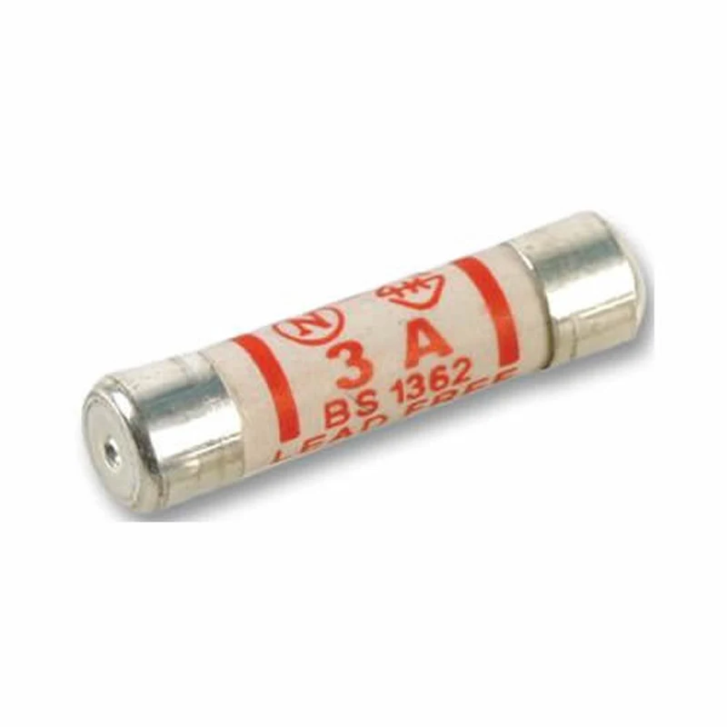 25pcs Electrical Domestic Fuses 3A Ceramic Plug Top Cartridge Fuse For Household Plug Tops And