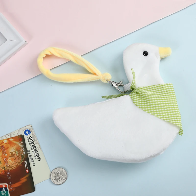 Милый плюшевый Кошелек для монет с уткой держатель кредитных карт чехол на
