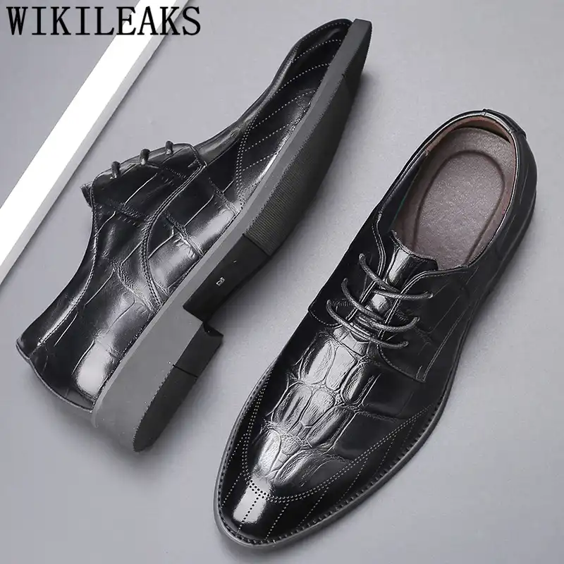 mens suit shoes black