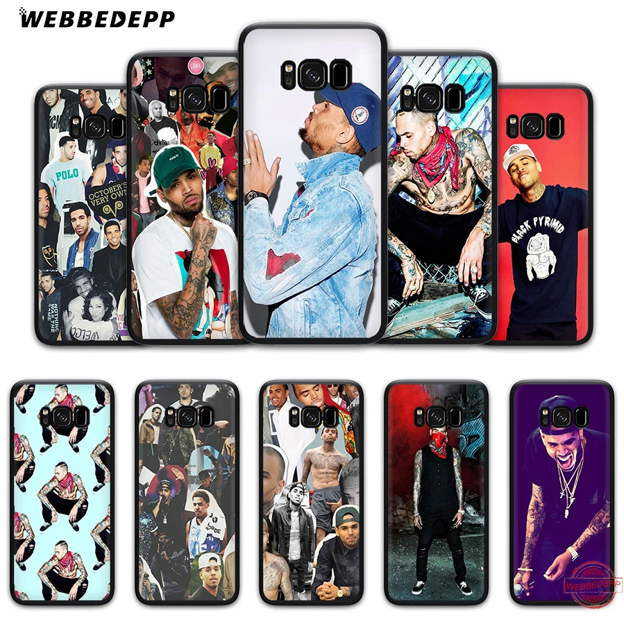 WEBBEDEPP Крис Браун hih pop мягкий чехол для Samsung J4 J6 Prime Plus J8 2018 J7 Dou A20E A70S A51 A71 A81 A91 |