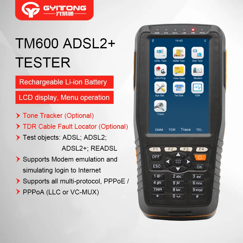 ADSL TesterADSL инструменты для установки и обслуживания Medidor английская версия |