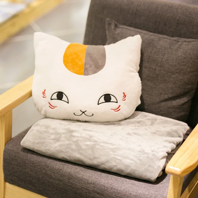 Janpan плюшевый Nyanko Sensei игрушки кошка Мягкая Kawaii мягкая подушка одеяло офис/автомобиль/ланч-брейк Одеяло Подушка для стула