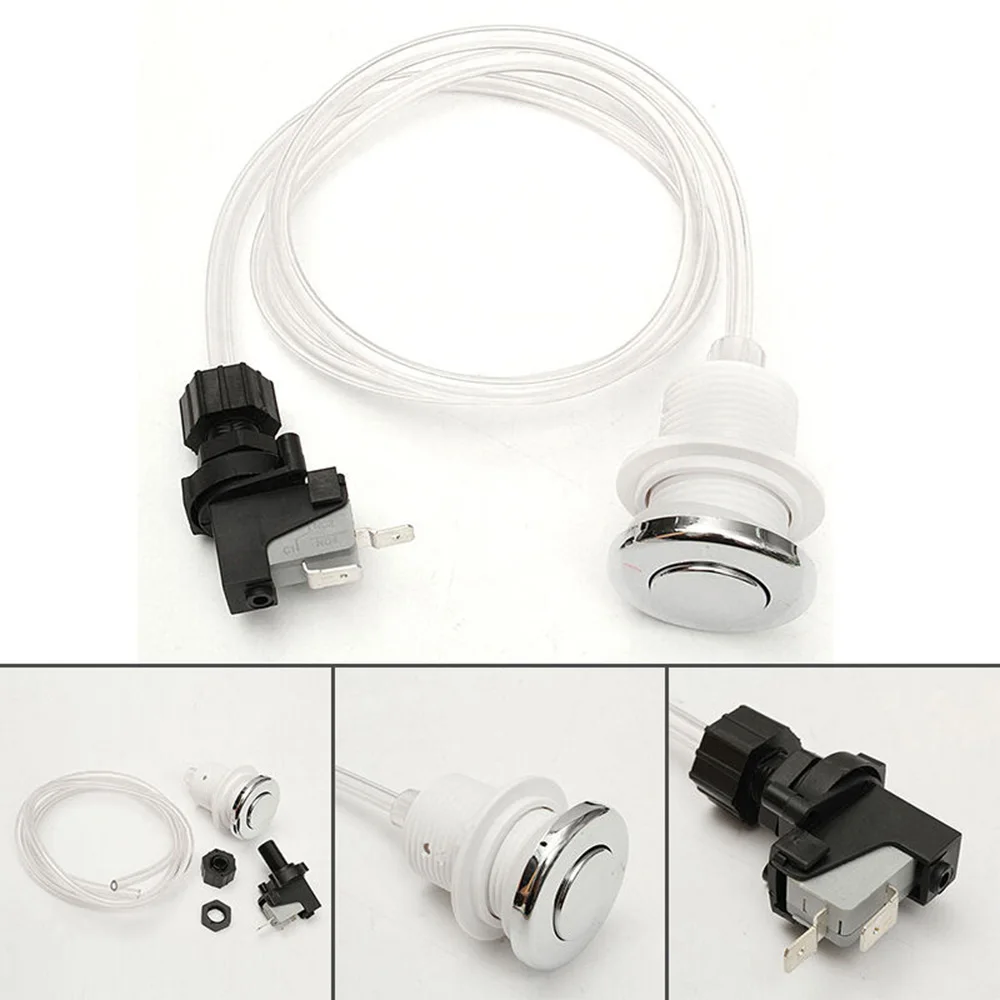 On/Off Push Button Switch push button switch Jetted Jet Bath Spa Hose Air Pool 1m Hose Air Pressure Switch Rated At 16amp 125-250V
