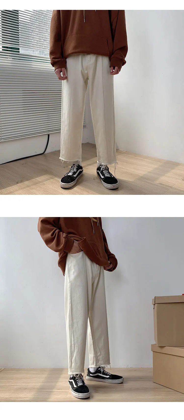 2019 осенние мужские повседневные брюки Модные трендовые мешковатые мужские классические джинсы с накладной карман байкерские джинсовые