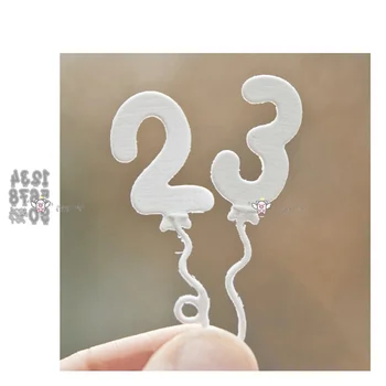 

Mmao Crafts Metal Steel Cutting Dies New Balloon digital numbers Stencil For DIY Scrapbooking Paper/photo Cards Embossing Dies