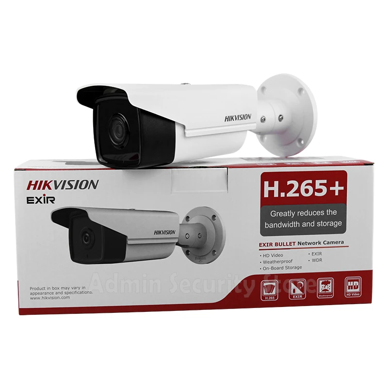 Hikvision DS 2CD2T85FWD I5 H.265 8MP 1080P EXIR 50M IR SD CARD POE BULLET IP Сетевая камера видеонаблюдения ONVIF|english