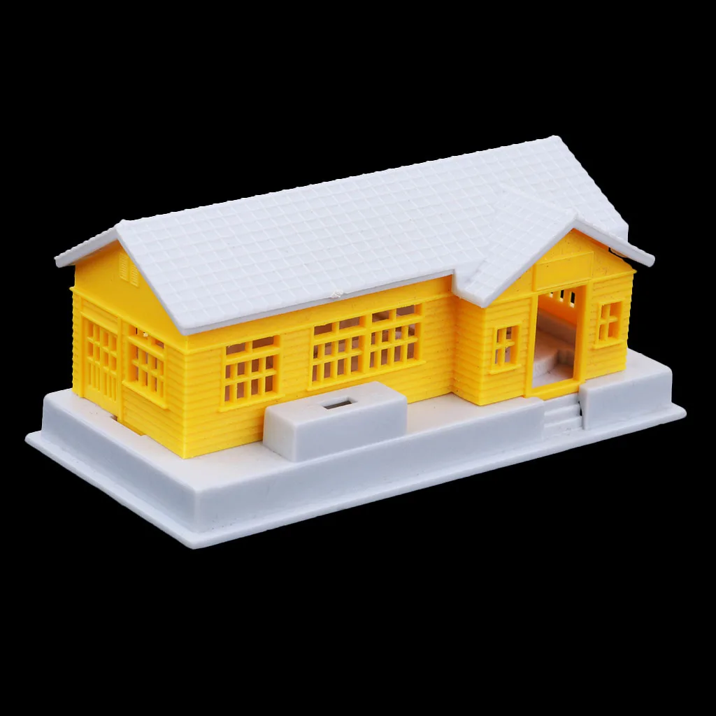 MagiDeal HO Scale Building House Model for 1:87 HO Gauge Model Train Layout MagiDeal HO Scale Building House Model for 1:87 HO Gauge Model Train Layout