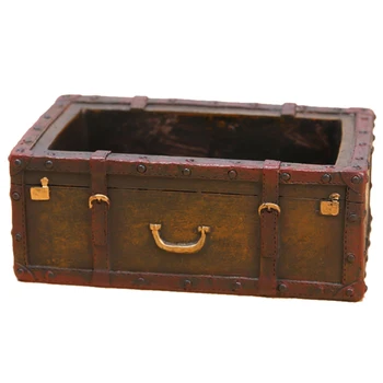 

Home Decor Pot, Succulent Planter Flowerpot Decor for Home Office Desk (Small Suitcase)