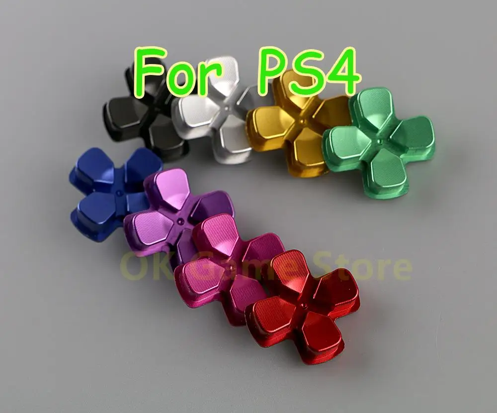 10 Pz/Lotto Metallo D-Pad Action Cross Button Dpad Direction Key Per Playstation 4 Ps4 Ds4 Gamepad Controller Accessori