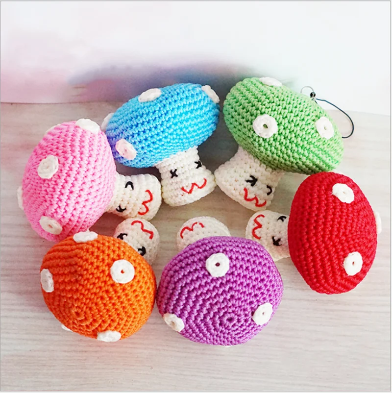 Ручная работа Детская плюшевая игрушка в виде гриба кукла брелок подвеска милый