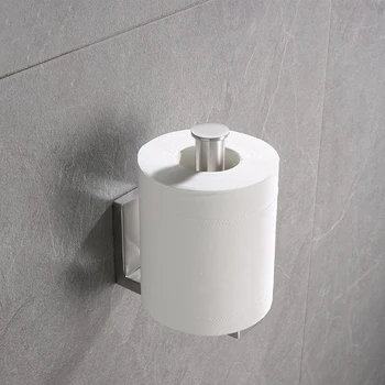 

Bathroom Kitchen Stainless Steel Space Saving Open Arm Design Easy Install Restaurant Toilet Paper Holder Solid Wall Mounted