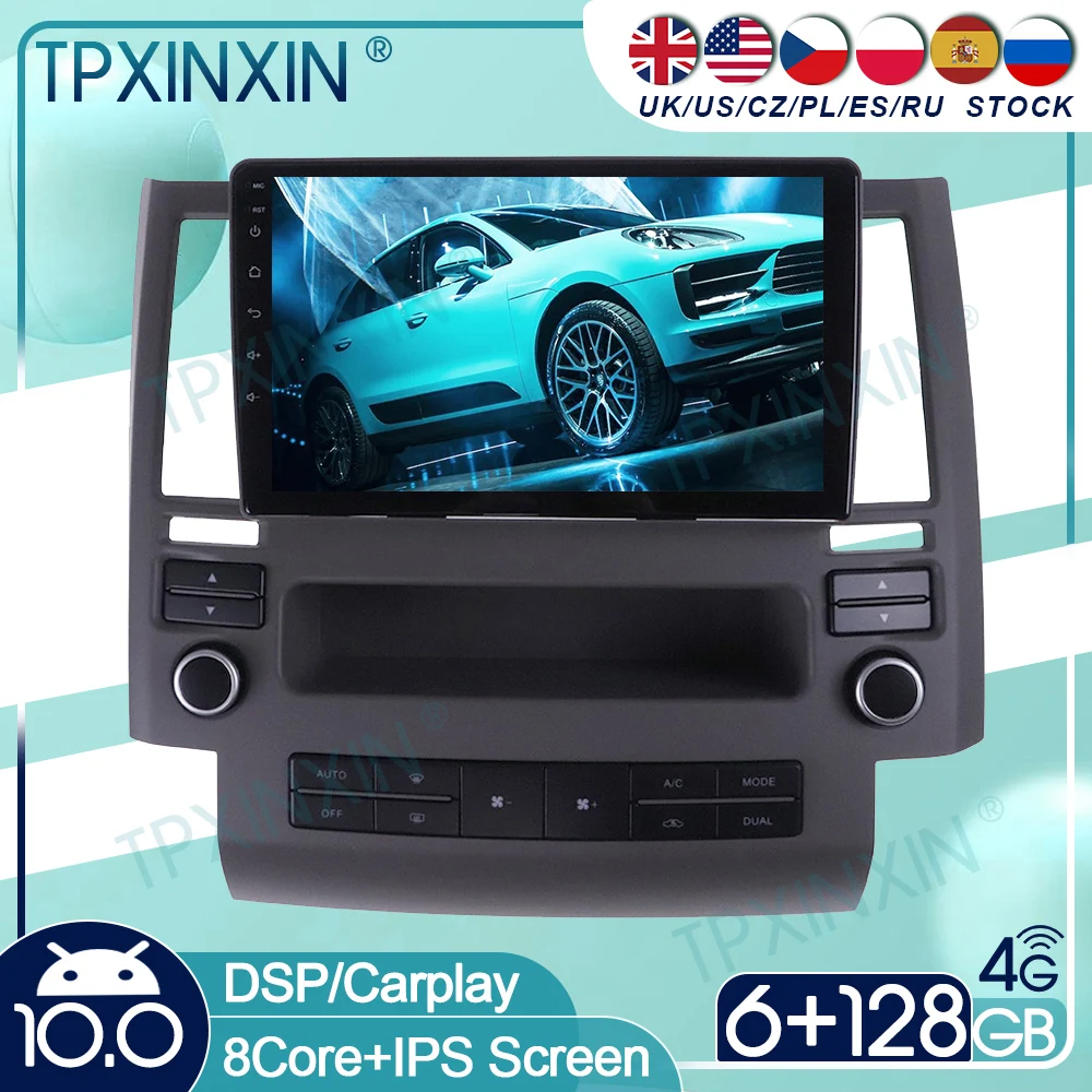 

For Infiniti FX FX35 FX45 2003 2004-2009 Android 10 Car Stereo Radio with Screen Tesla Radio Player Car GPS Navigation Head Unit
