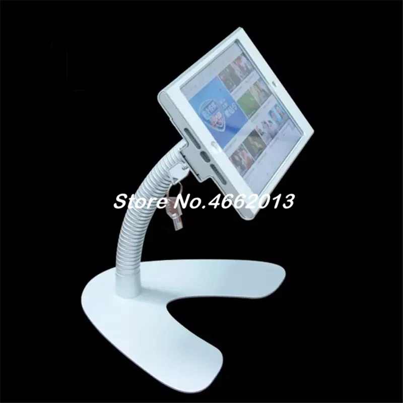 

advertising for ipad mini tablet security enclosure, with locks and keys, anti theft display stand for exhibition retailing