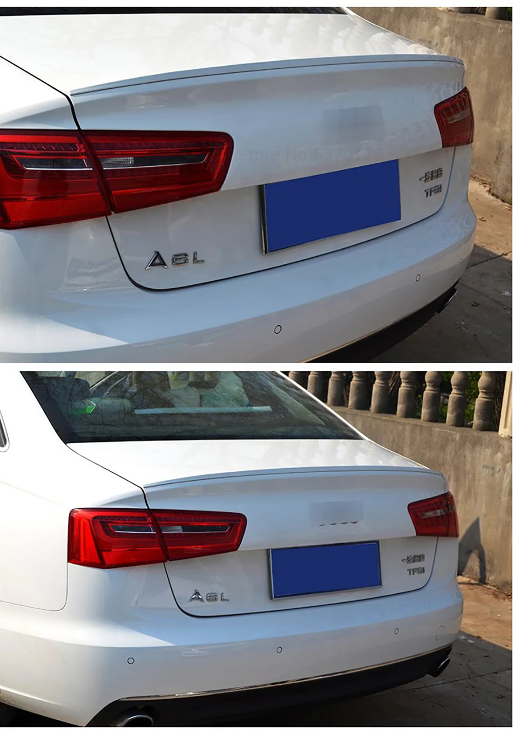 Для Audi A6 C7 черный спойлер 2011 2012 2013 высокое качество, поступления г. ABS пластмассовый задний багажник крыла спойлер автомобиля аксессуары