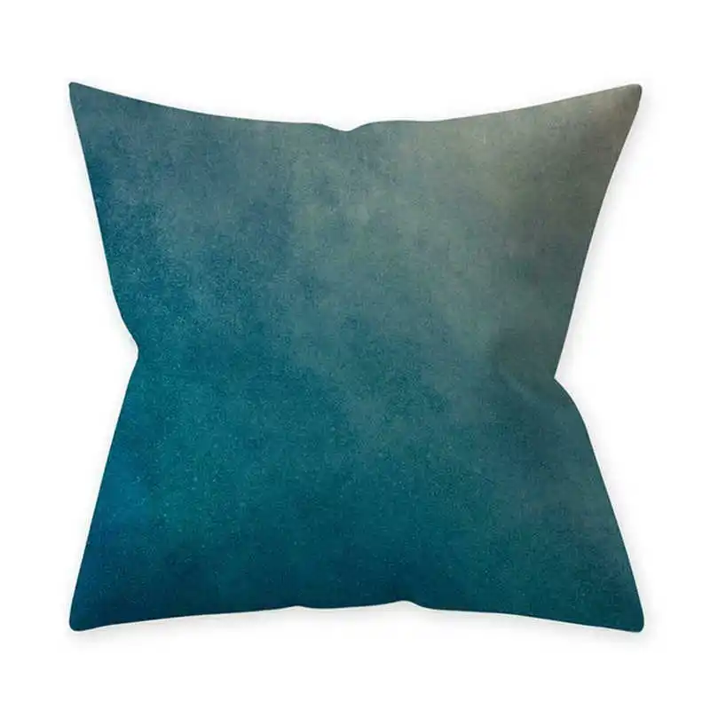 Подушка Чехол домашний декор сине-зеленый серии 1" пледы обхват талии для диванных подушек, наволочки для подушек