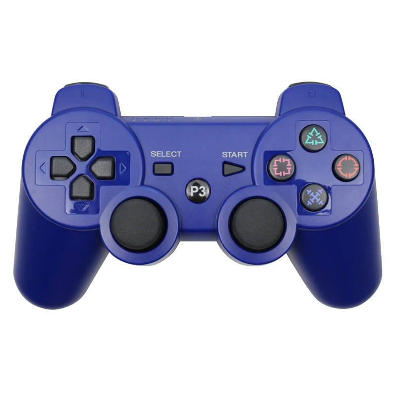 Bluetooth-контроллер для sony PS3 игрового контроллера геймпад для Play Station 3 Беспроводной джойстик для sony Playstation 3 ПК SIXAXIS пульта - Цвет: blue
