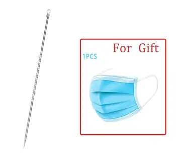 

1pcs Black Head Remover Cleaning Tool 1pcs Mouth Mask for Gift Acne Blemish Makeup Needle Pimple Spot Extractor Skin Care Tool
