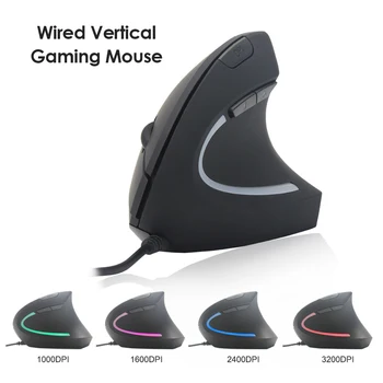 

Wired Right Hand Vertical Mouse Ergonomic Gaming Mouse Programmable Optical Mice Wrist Healthy Mice Mause For PC Computer