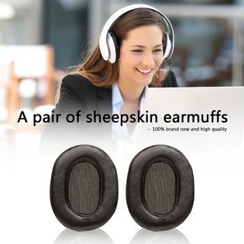 

Hot Sale Simple Enduring Ear Cushions 1 Pair Sheepskin Ear Cushions for Audio Technica ATH MSR7 M50x M20 M40 M40x Pads