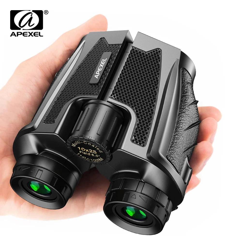 

APEXEL Professional Binoculars 10X25 With BAK4 Prism High Powered Zoom Binocular Portable Hunting Telescope For Sports Travel