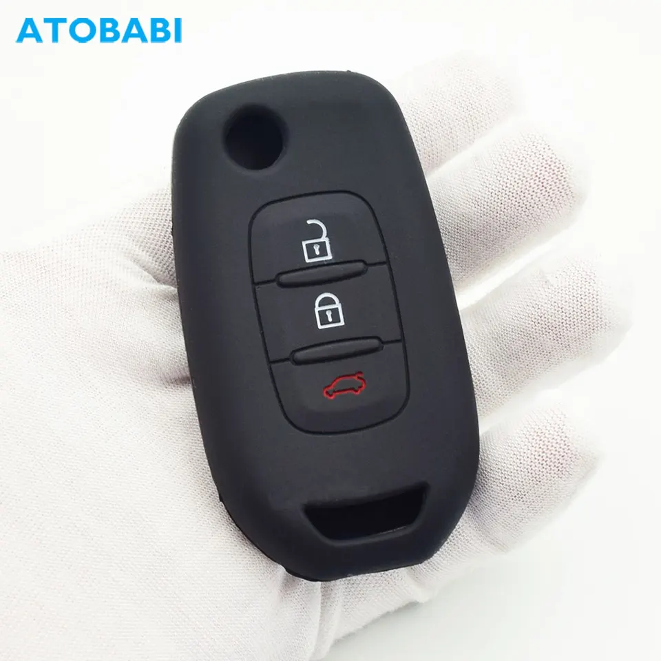 NEUHOO Car Accessories For Dacia Duster 3 2024-2025 Key Case And Keyring, Dacia Key Case Silicone Key Card Case (Silver - View #5
