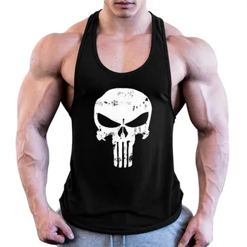 

2020 Punisher Tank Top Men Cotton Muscle Bodybuilding Tank Tops Muscle Fitness Shirts Male Gym Undershirt Clothes For Men