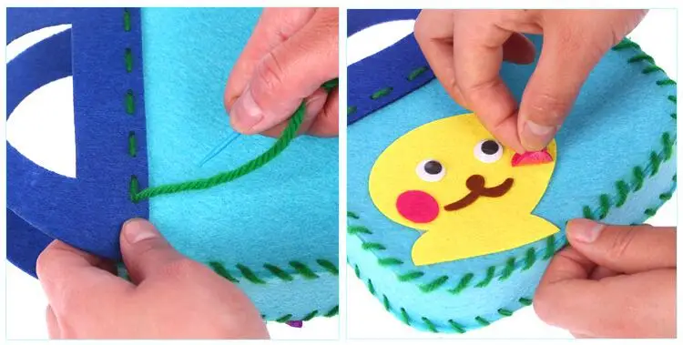 Не /DIY сумка из нетканого материала ручная сумка креативные художественные материалы в детском саду детские игрушки ручной работы для девочек BS63