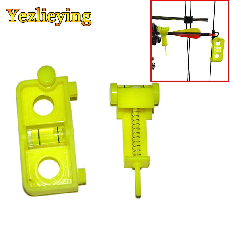 Bow Tuning And Mounting String Level Combo Compound Bow And Archery Arrow Level Nock String