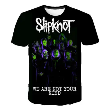 

Summer Casual T-shirt 3D Printed Rock Punk Rock Band Slipknot T Shirts Men Women Punk Hiphop Streetwear Tshirts Fashion Tops Tee