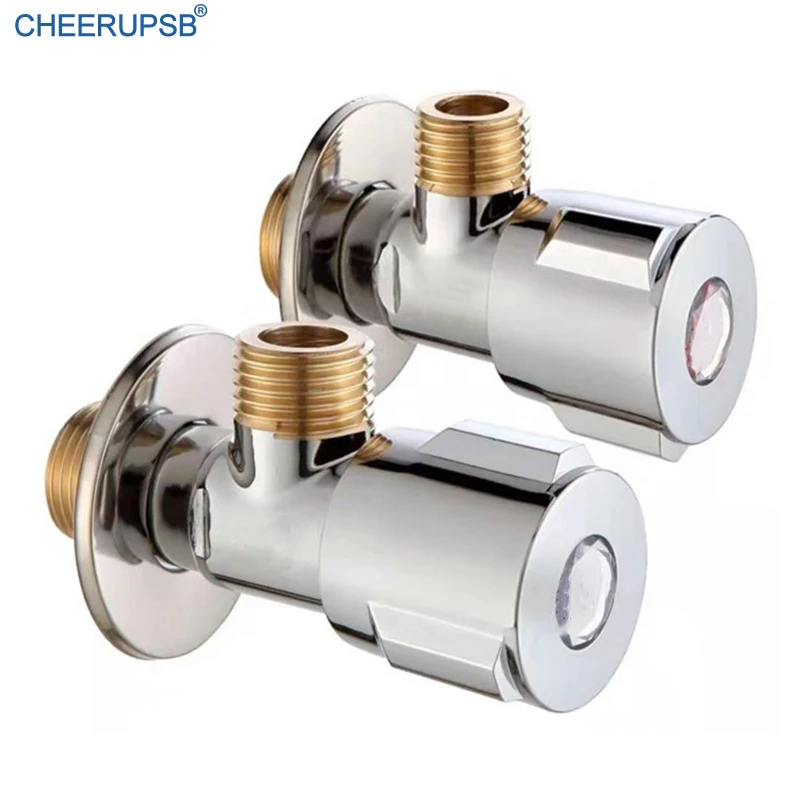 thumbnail image 2 of Modern Brass Angle Stop Valve Shut Off Quarter Turn Water Sink... 2 of 13