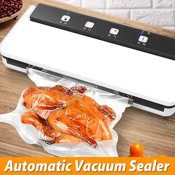 

New Automatic Food Vacuum Sealer Save Packing Sealing Machine 220V With 10pcs Food Savers Bags For Food Preservation