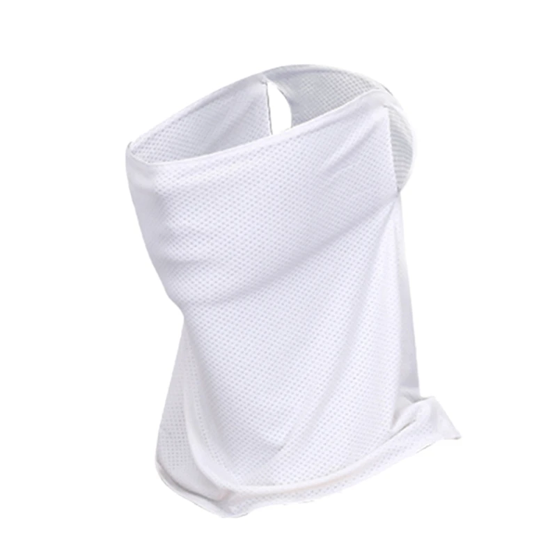 ELOS-2Pcs солнцезащитный козырек для гольфа воротник ледяной стрейч дышащий солнцезащитный козырек для гольфа маски серый с белым