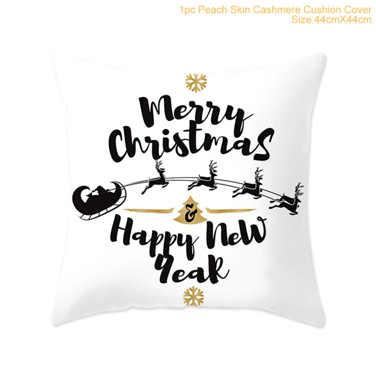 Одежда для питомцев с изображением снеговика Санта Клауса, подарки, наклейка на автомобиль, Рождественский Декор для дома,, Рождественский Декор, на год - Цвет: Cushion cover B