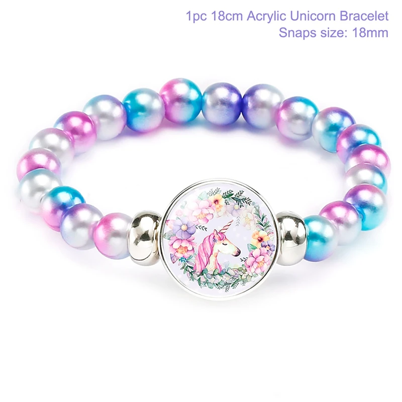 Unicorn bracelet 11 Браслет с единорогом, единорогом, декор на день рождения, подарки для детей, вечерние принадлежности с единорогом, принадлежности для детского душа, вечерние украшения для девочек, подарок - Цвет: Unicorn bracelet 11